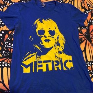 Metric merch band tee